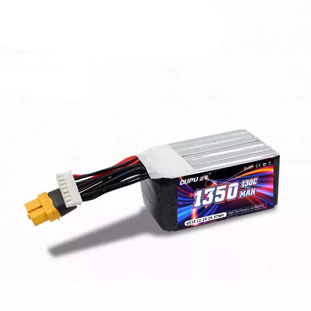 Аккумулятор DUPU 1350mAh 4S/6S 130C 150C LiPo для FPV-дронов Аккумулятор DUPU 1350mAh 4S/6S 130C 150C LiPo для FPV-дронов