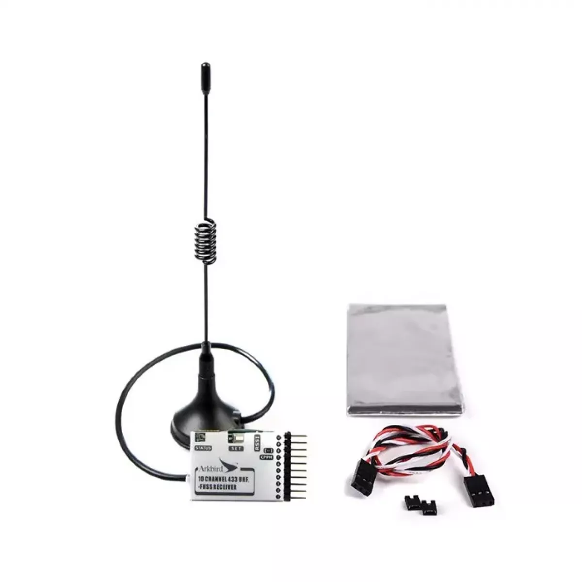 Arkbird 25W 433MHz 10-канальный FHSS UHF модуль для дальних БПЛА, Futaba, WFLY, APM, PIX Arkbird 25W 433MHz 10-канальный FHSS UHF модуль для дальних БПЛА, Futaba, WFLY, APM, PIX