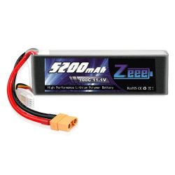 Zeee 5200mAh 100C 11.1V 3S LiPo аккумулятор с XT90, графеновый для RC авто, дрона, самолёта