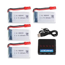 Аккумулятор LiPo 3.7В 650мАч для Syma X5c X5c-1 X5 H5c RC квадрокоптер, запасная батарея 2-6 шт