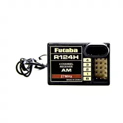 Мини-приёмник Futaba R124H AM 27 МГц, 4 канала для авиамоделей