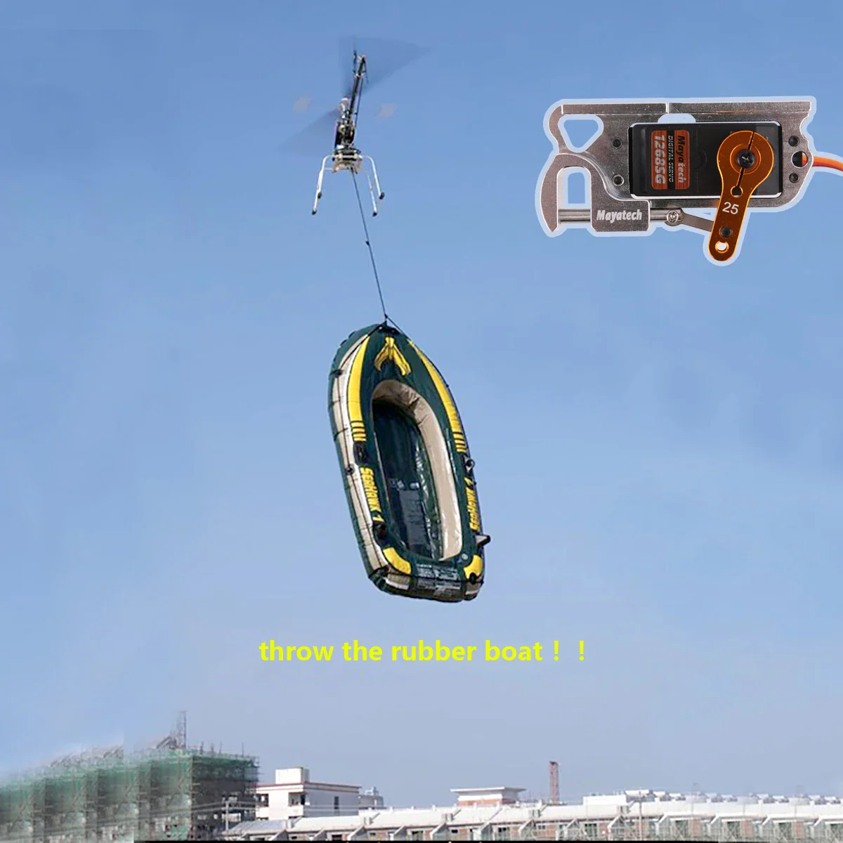 Сервопривод Mayatech 6535KG V3/V4 для сброса груза БПЛА с пультом, нагрузка до 35 кг, диспенсер Tarot Сервопривод Mayatech 6535KG V3/V4 для сброса груза БПЛА с пультом, нагрузка до 35 кг, диспенсер Tarot