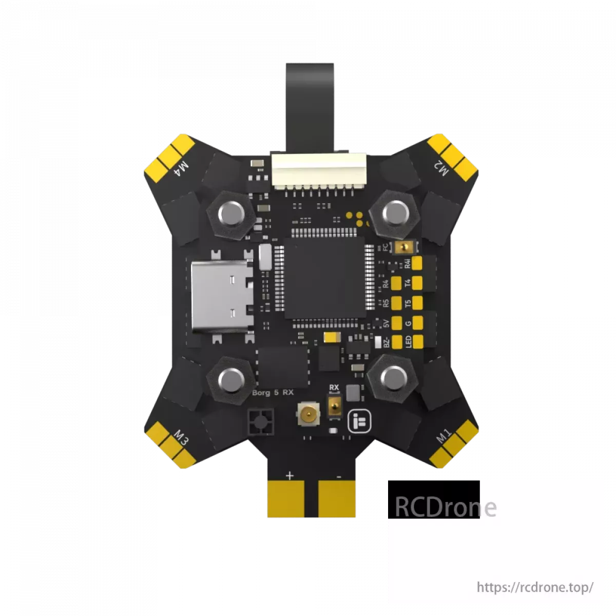 iFlight Borg 5S RX Stack с ELRS контроллером и 60A 4-в-1 ESC для гоночных FPV дронов (4–8S) iFlight Borg 5S RX Stack с ELRS контроллером и 60A 4-в-1 ESC для гоночных FPV дронов (4–8S)