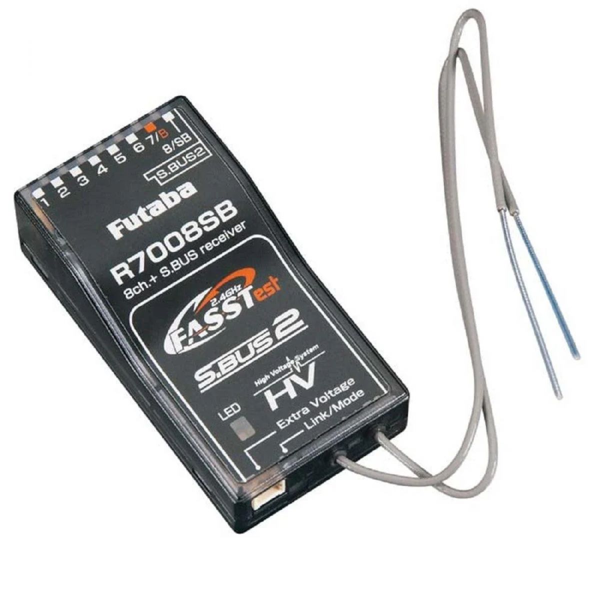 Приёмник Futaba R7008SB 8-канальный S.Bus2 SBUS FASSTest 2.4ГГц для 14SG/18MZ/18SZ FPV дронов и вертолётов Приёмник Futaba R7008SB 8-канальный S.Bus2 SBUS FASSTest 2.4ГГц для 14SG/18MZ/18SZ FPV дронов и вертолётов