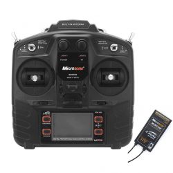 Пульт Microzone MC8B 2.4G 8CH и приёмник MC9002 CH для самолётов, вертолётов и дронов RC