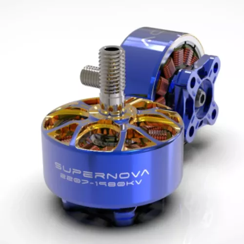 Бесколлекторный мотор RCINPOWER AOS Supernova 2207 1980KV 6S для FPV дрона 5 дюймов, фристайл