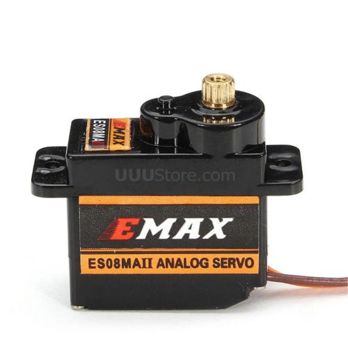Сервопривод EMAX ES08MA ES08MAII 12г, металл-шестерня, для RC авто, лодки, вертолёта, самолёта, робота