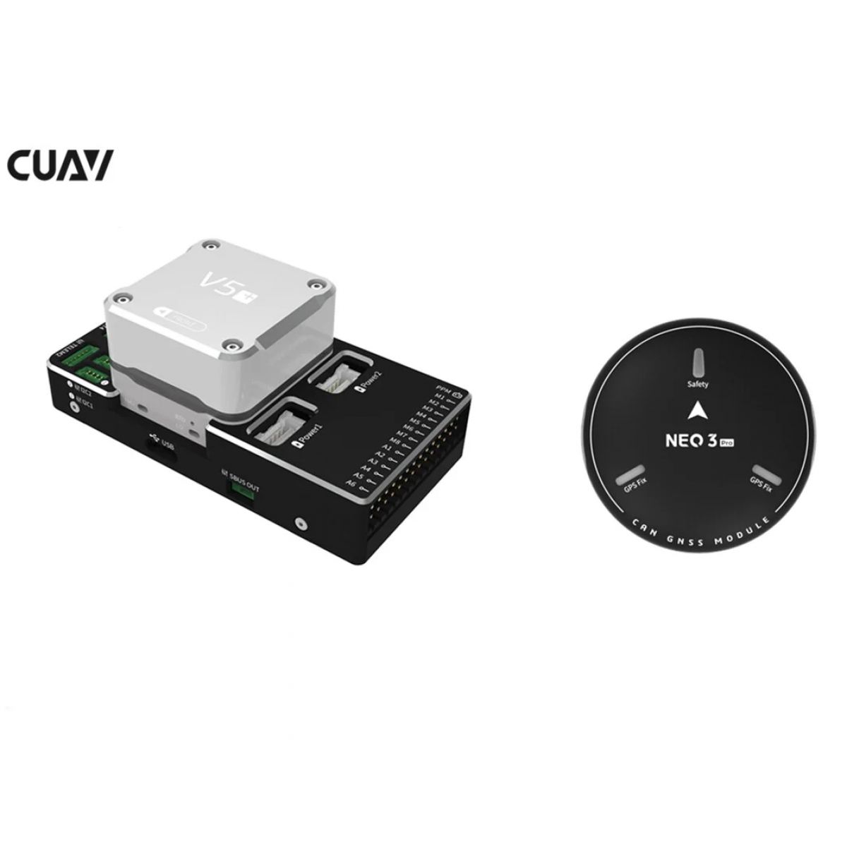 CUAV P9 радиомодем и автопилот Pixhawk V5+ с GPS NEO 3 Pro, комплект FPV телеметрии CUAV P9 радиомодем и автопилот Pixhawk V5+ с GPS NEO 3 Pro, комплект FPV телеметрии