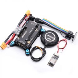 Контроллер полёта APM2.8 Ardupilot + GPS M8N с компасом, держателем и демпфером для квадрокоптера