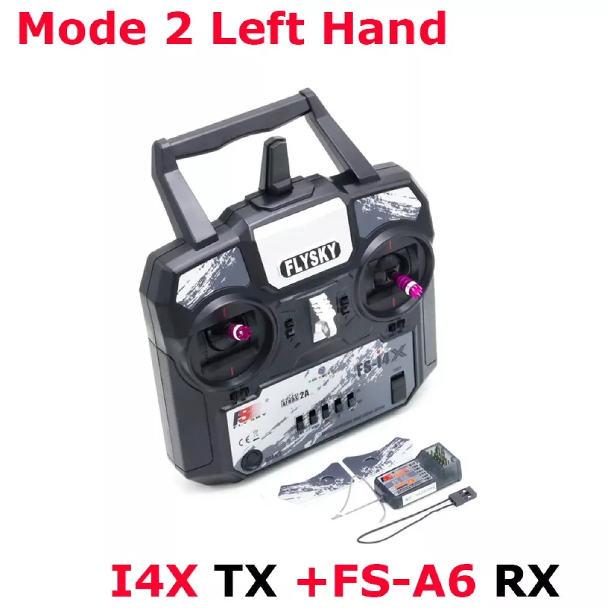 Flysky FS-i4X 2.4G 4-канальный передатчик с приёмником FS-A6 для вертолёта, самолёта, дрона Flysky FS-i4X 2.4G 4-канальный передатчик с приёмником FS-A6 для вертолёта, самолёта, дрона