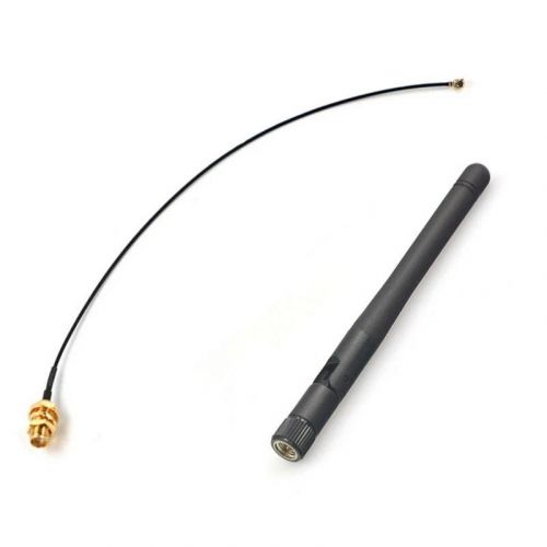 Антенна Wi-Fi 2,4 ГГц 3 дБи SMA-KY, кабель 17 см PCI U.FL IPX к SMA-KY для ESP8266/ESP32