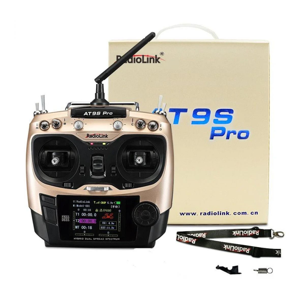 Radiolink AT9S Pro — 12-канальный 2.4G RC-передатчик с поддержкой Crossfire и приёмником RX R9DS для дронов Radiolink AT9S Pro — 12-канальный 2.4G RC-передатчик с поддержкой Crossfire и приёмником RX R9DS для дронов