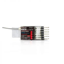 Приёмник RadioLink R6DS V1.6 2.4ГГц 6/10CH SBUS/PPM/PWM с DSSS&FHSS, телеметрией, 600м