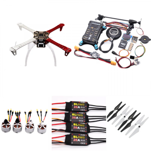 Дрон-комплект F450 с PIXHAWK 2.4.8, Ardupilot, телеметрия 100мВт, BLHeli 20A, моторы 2212, шасси