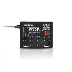 Приёмник RadioLink R12F 12CH SBUS CRSF PWM с дальностью 4000м и поддержкой симулятора