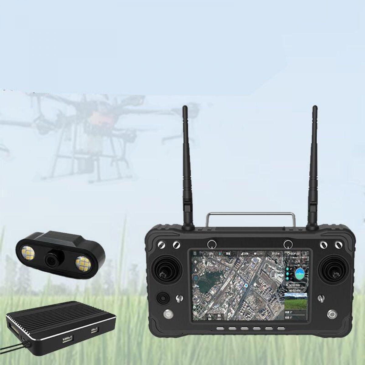 Передатчик Skydroid H16/Pro 2.4ГГц 16CH FHSS 20КМ 1080P + R16 приёмник и камера MIPI Передатчик Skydroid H16/Pro 2.4ГГц 16CH FHSS 20КМ 1080P + R16 приёмник и камера MIPI