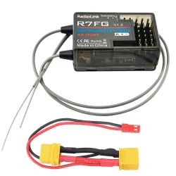 Приёмник RadioLink R7FG 2.4GHz 7CH с двумя антеннами и гироскопом для RC6GS