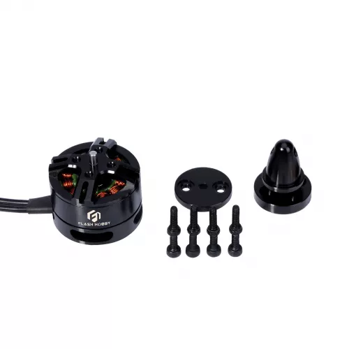 Бесщёточный мотор Flashhobby BE1806 1400KV/2300KV/2700KV для 2–4S FPV дрона и самолёта
