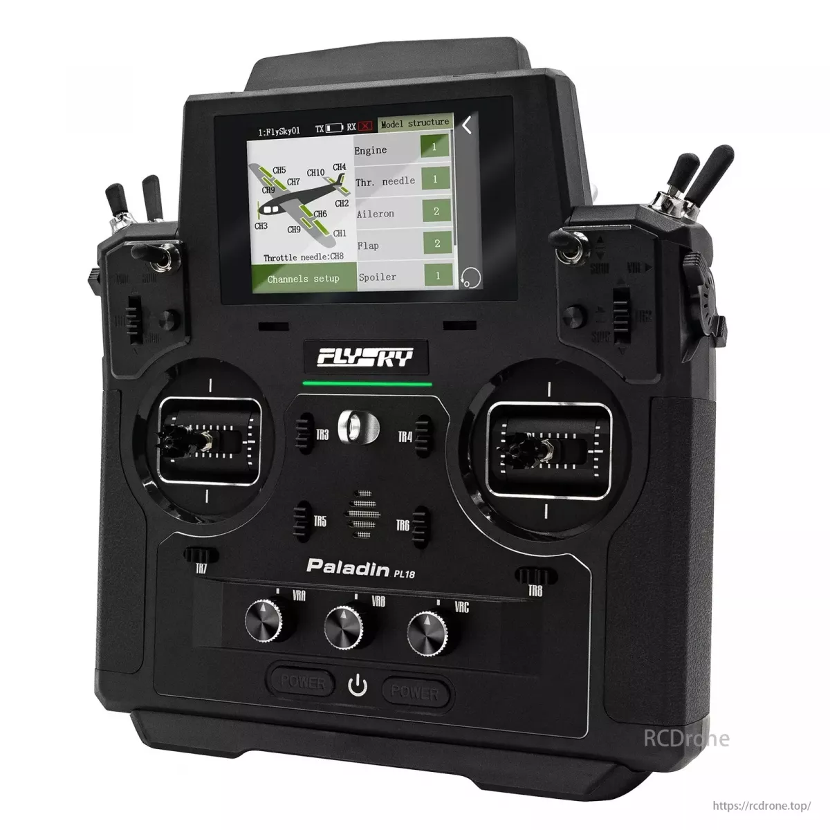 Аппаратура радиоуправления Flysky Paladin PL18 2.4G 18CH с приёмниками FTr10 и FTr16S Аппаратура радиоуправления Flysky Paladin PL18 2.4G 18CH с приёмниками FTr10 и FTr16S