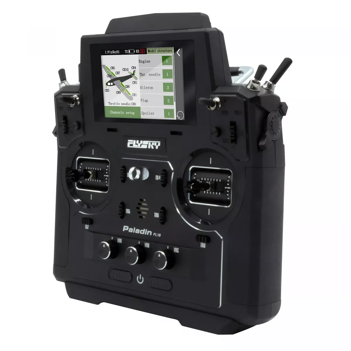 Аппаратура радиоуправления Flysky Paladin PL18 2.4G 18CH с приёмниками FTr10 и FTr16S Аппаратура радиоуправления Flysky Paladin PL18 2.4G 18CH с приёмниками FTr10 и FTr16S