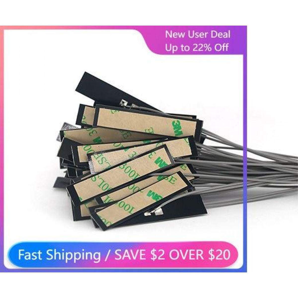 10 шт. TX2400-PCB-5010 CDEBYTE, PCB-антенна 2,4 ГГц, IPEX, 50 Ом, 2 дБи, для беспроводных устройств 10 шт. TX2400-PCB-5010 CDEBYTE, PCB-антенна 2,4 ГГц, IPEX, 50 Ом, 2 дБи, для беспроводных устройств