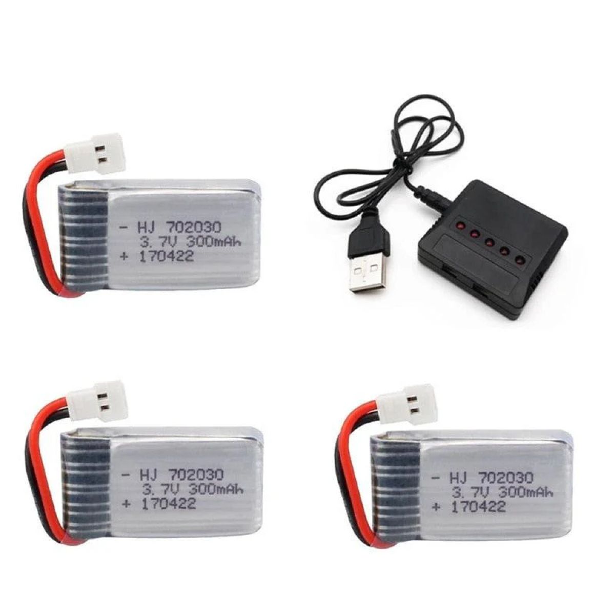Аккумулятор 3.7V 300mAh LiPo с зарядным для дронов U816 U830 F180 E55 FQ777 H107 X11C FY530 Аккумулятор 3.7V 300mAh LiPo с зарядным для дронов U816 U830 F180 E55 FQ777 H107 X11C FY530