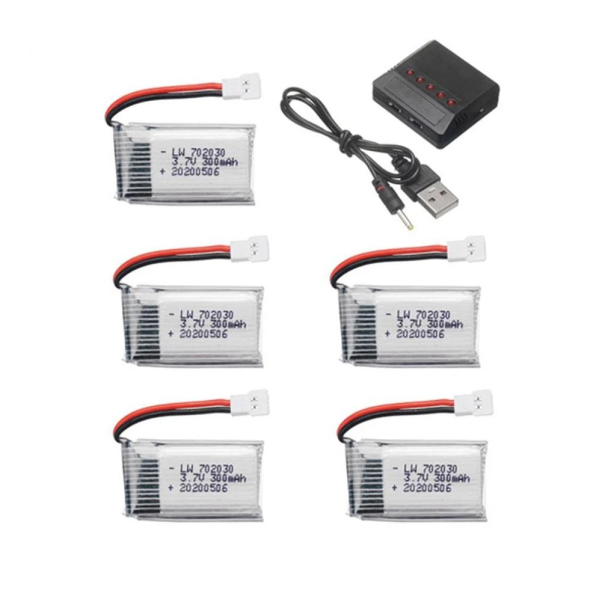 Аккумулятор 3.7V 300mAh LiPo с зарядным для дронов U816 U830 F180 E55 FQ777 H107 X11C FY530 Аккумулятор 3.7V 300mAh LiPo с зарядным для дронов U816 U830 F180 E55 FQ777 H107 X11C FY530