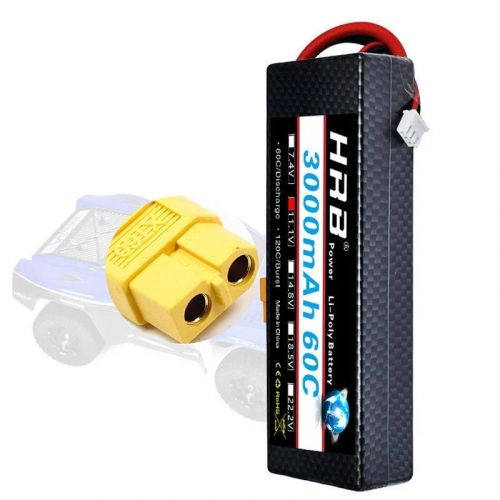 Аккумулятор HRB 11.1В 3000мАч LiPo 3S 60C Hard Case XT60/Deans/XT90/EC5 для багги, авто, лодок RC