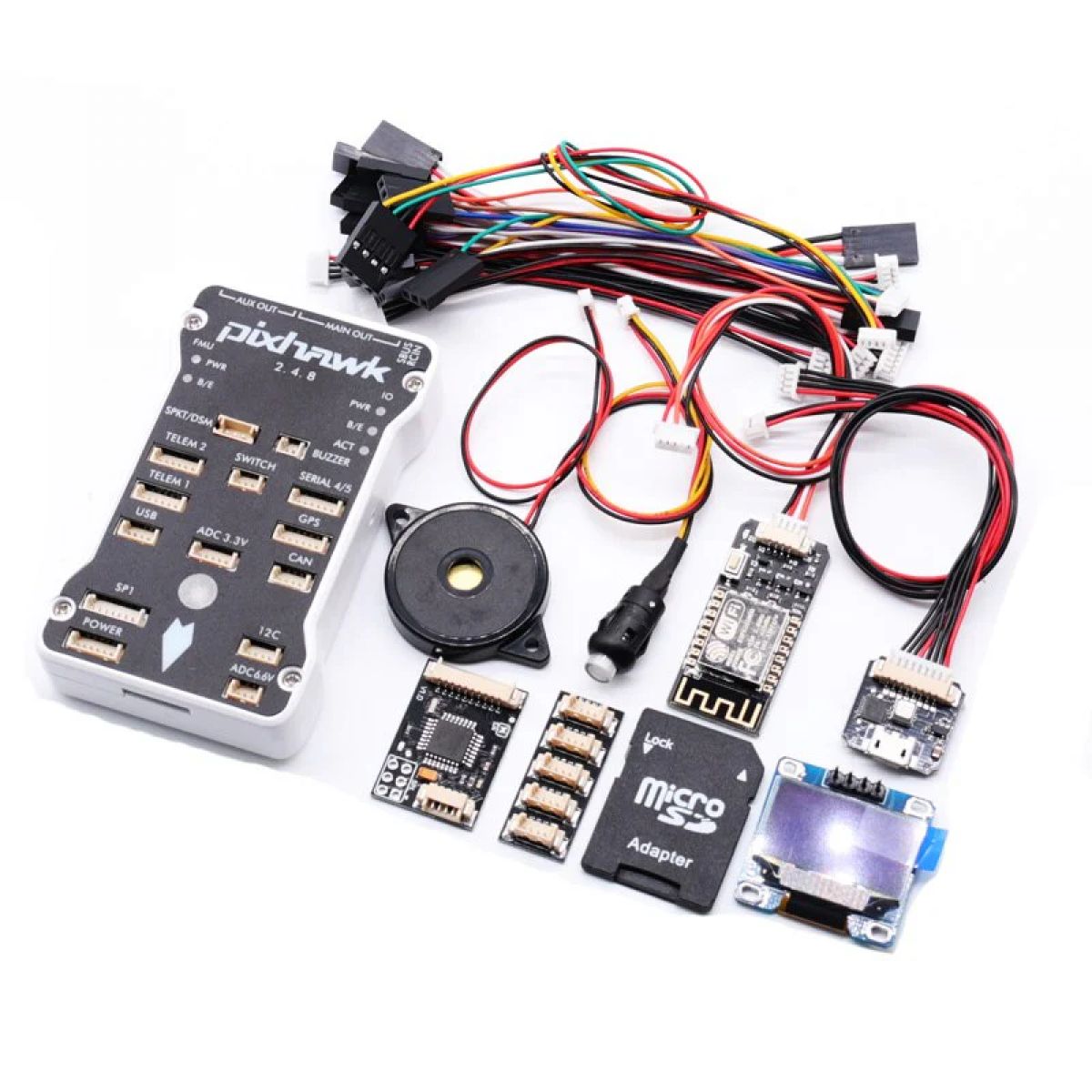 Контроллер полёта Pixhawk PX4 PIX 2.4.8 32 Bit с RGB, OLED, защитным выключателем, буззером, PPM, I2C, SD 4ГБ Контроллер полёта Pixhawk PX4 PIX 2.4.8 32 Bit с RGB, OLED, защитным выключателем, буззером, PPM, I2C, SD 4ГБ