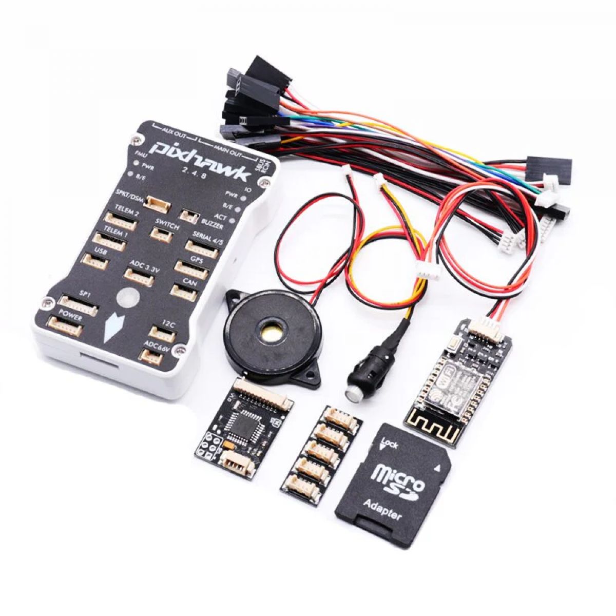 Контроллер полёта Pixhawk PX4 PIX 2.4.8 32 Bit с RGB, OLED, защитным выключателем, буззером, PPM, I2C, SD 4ГБ Контроллер полёта Pixhawk PX4 PIX 2.4.8 32 Bit с RGB, OLED, защитным выключателем, буззером, PPM, I2C, SD 4ГБ