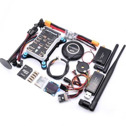 Контроллер полёта Pixhawk PX4 PIX 2.4.8 32 Bit с RGB, OLED, защитным выключателем, буззером, PPM, I2C, SD 4ГБ