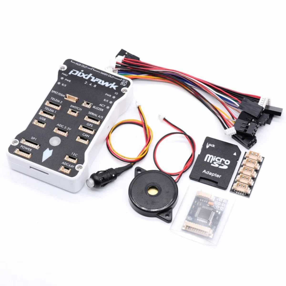 Контроллер полёта Pixhawk PX4 PIX 2.4.8 32 Bit с RGB, OLED, защитным выключателем, буззером, PPM, I2C, SD 4ГБ Контроллер полёта Pixhawk PX4 PIX 2.4.8 32 Bit с RGB, OLED, защитным выключателем, буззером, PPM, I2C, SD 4ГБ