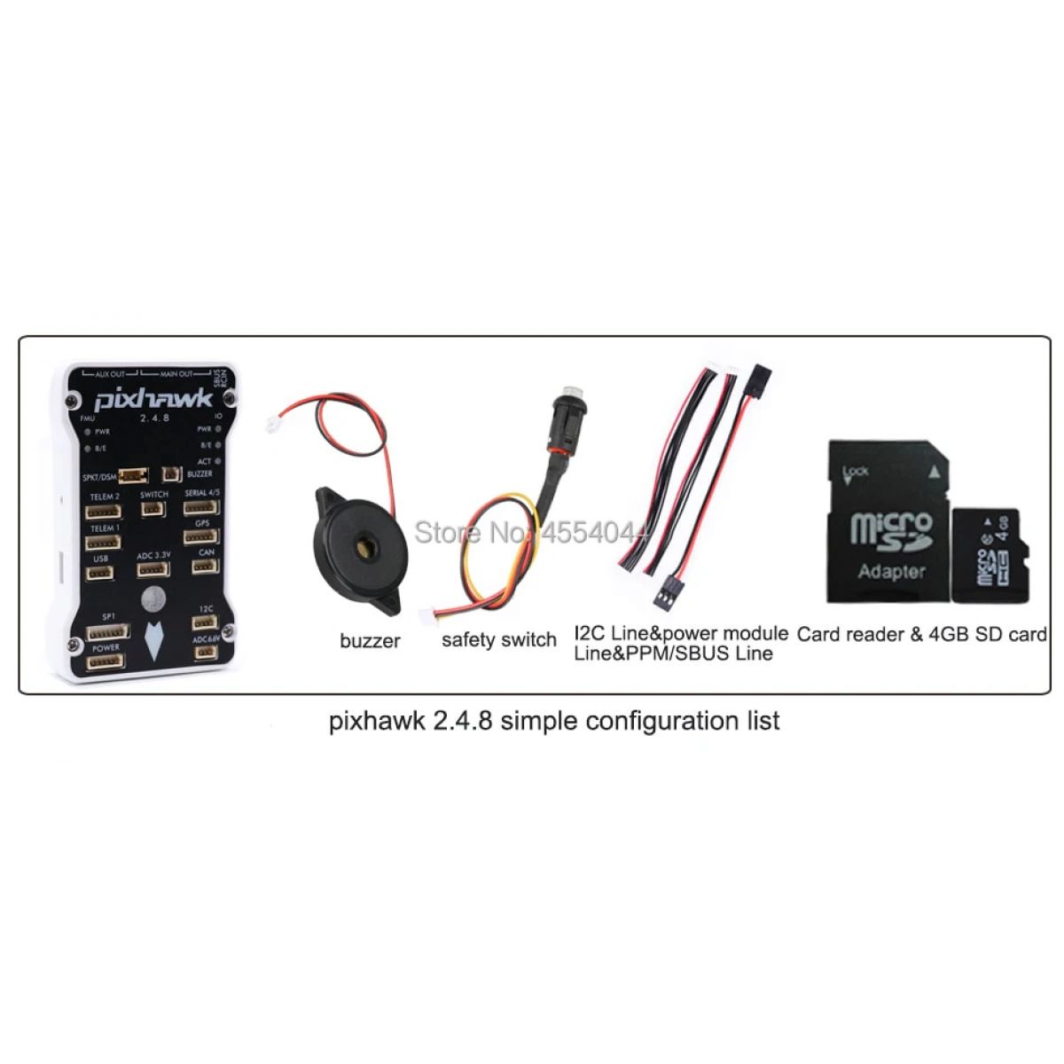 Контроллер полёта Pixhawk PX4 PIX 2.4.8 32 Bit с RGB, OLED, защитным выключателем, буззером, PPM, I2C, SD 4ГБ Контроллер полёта Pixhawk PX4 PIX 2.4.8 32 Bit с RGB, OLED, защитным выключателем, буззером, PPM, I2C, SD 4ГБ