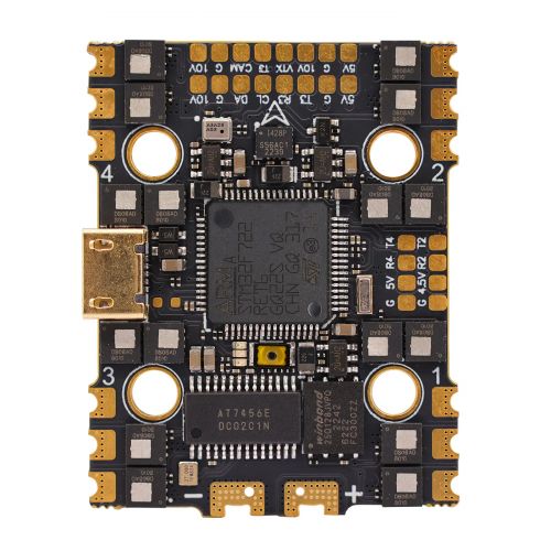 Контроллер полёта HAKRC F722 50A AIO – 2–6S, BLHeli_32 ESC, Dual BEC, 20x20мм, 128K PWM