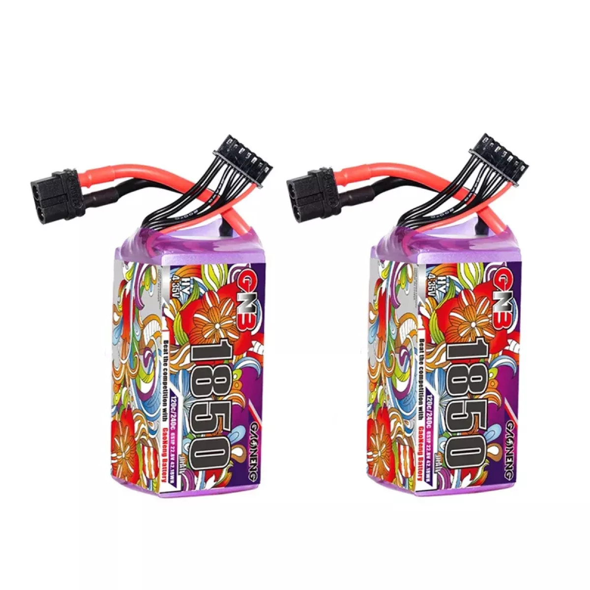 Аккумулятор GaoNeng GNB 6S HV 22.8V 1850mAh 120C Lipo для FPV гоночного дрона Аккумулятор GaoNeng GNB 6S HV 22.8V 1850mAh 120C Lipo для FPV гоночного дрона