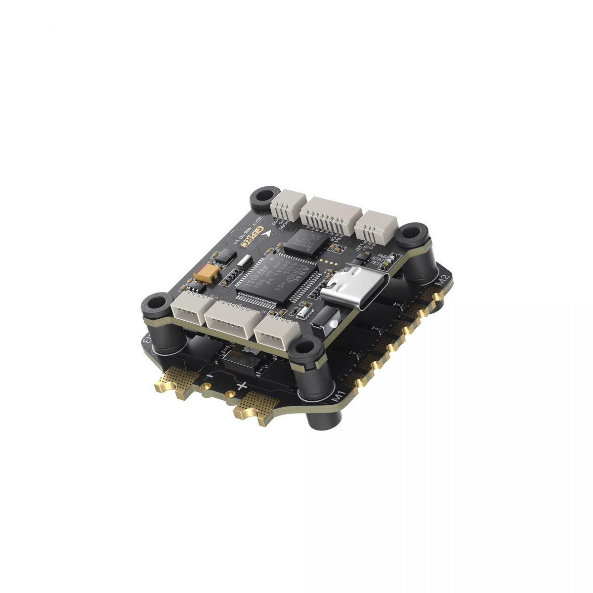 Стек GEPRC TAKER F405 BLS 60A V2 — контроллер STM32F405 + 4в1 ESC 60A для FPV дронов 3–6S Стек GEPRC TAKER F405 BLS 60A V2 — контроллер STM32F405 + 4в1 ESC 60A для FPV дронов 3–6S