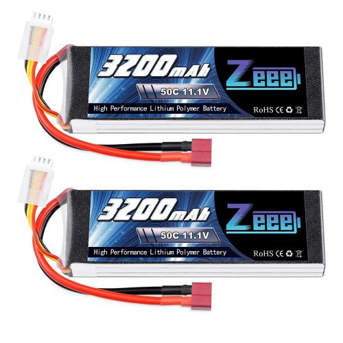 2шт Zeee 11.1V 50C 3200mAh 3S Lipo аккумулятор с разъёмом Deans для RC самолёта, машины, лодки