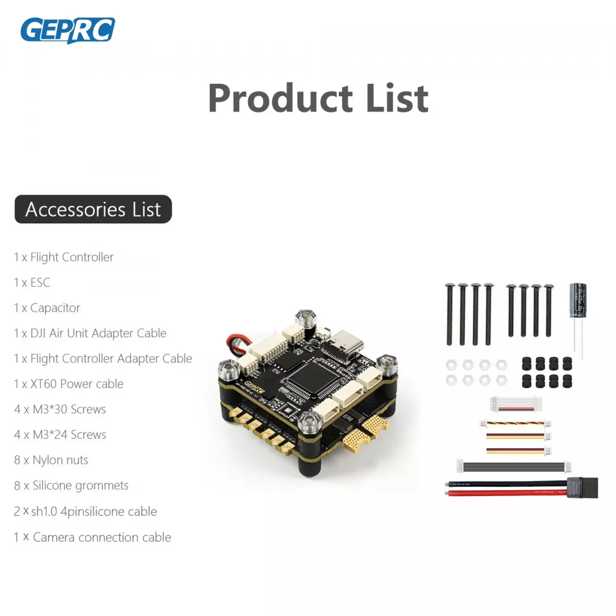 Стек GEPRC TAKER F405 BLS 50A — гироскоп 42688-P, 16МБ Black Box, запись данных для FPV дронов Стек GEPRC TAKER F405 BLS 50A — гироскоп 42688-P, 16МБ Black Box, запись данных для FPV дронов