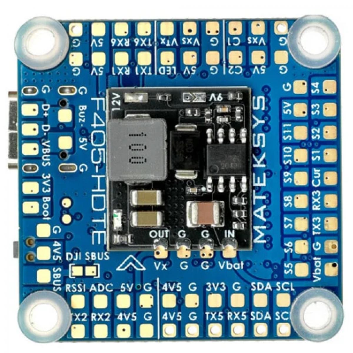 Полетный контроллер MATEK Mateksys F405-HDTE для FPV-дронов Полетный контроллер MATEK Mateksys F405-HDTE для FPV-дронов