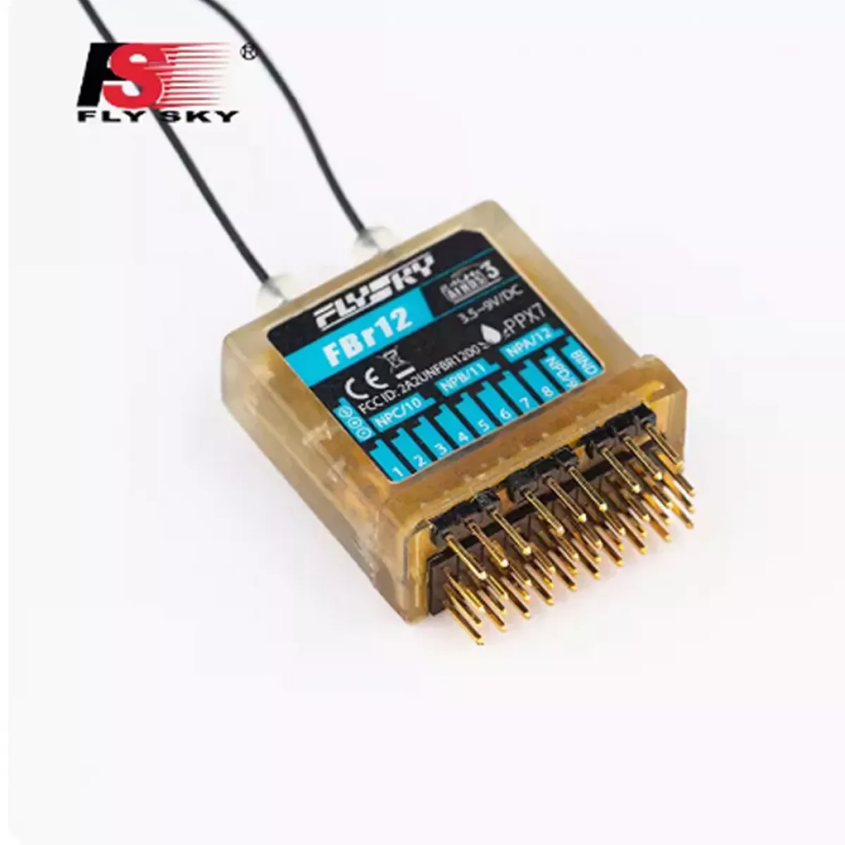 FlySky FBr12 — 12-канальный приёмник для пультов PL18, NB4, NB4LE FlySky FBr12 — 12-канальный приёмник для пультов PL18, NB4, NB4LE