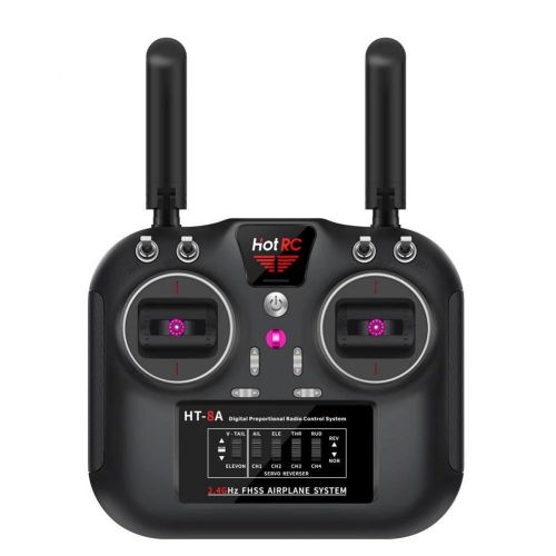 Пульт Hotrc HT-8A 2.4G 8CH FHSS + 8-канальный приёмник для FPV дрона, самолёта, вертолёта