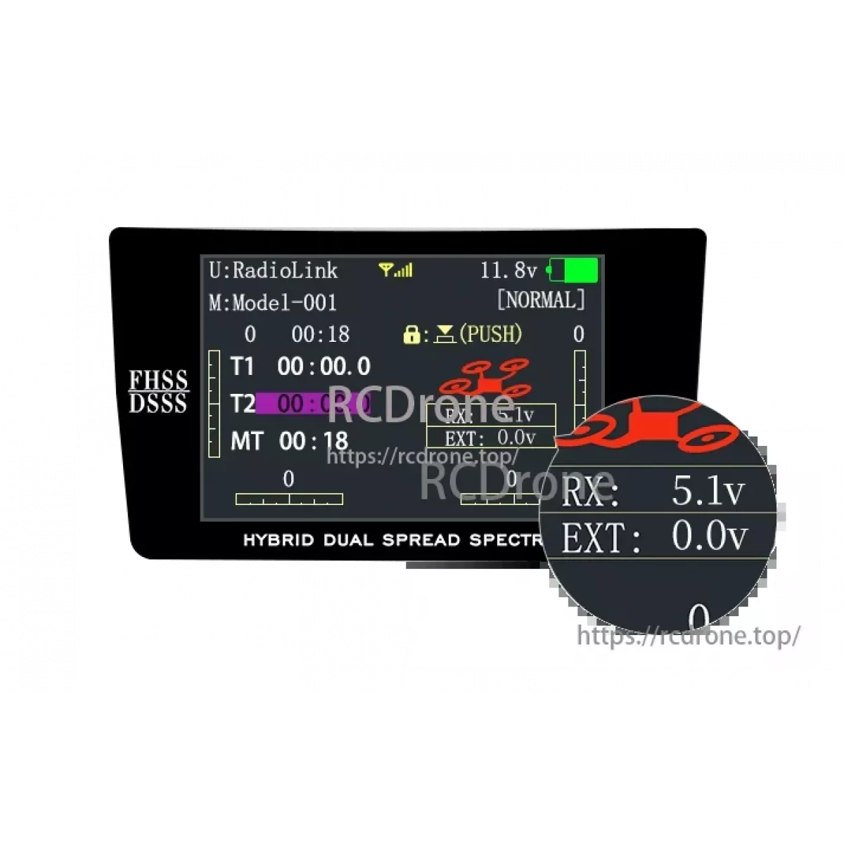 RadioLink R12DSE V2.0 2.4ГГц 12CH SBUS/PPM приёмник с DSSS&FHSS и встроенной телеметрией RadioLink R12DSE V2.0 2.4ГГц 12CH SBUS/PPM приёмник с DSSS&FHSS и встроенной телеметрией