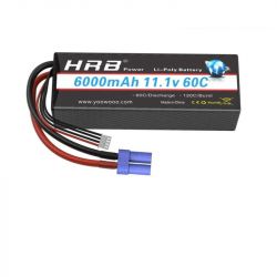 HRB Lipo аккумулятор 3S 11.1V 6000мАч 50C XT60 T Deans EC5 XT90 жесткий кейс для RC авто, дрона, самолёта