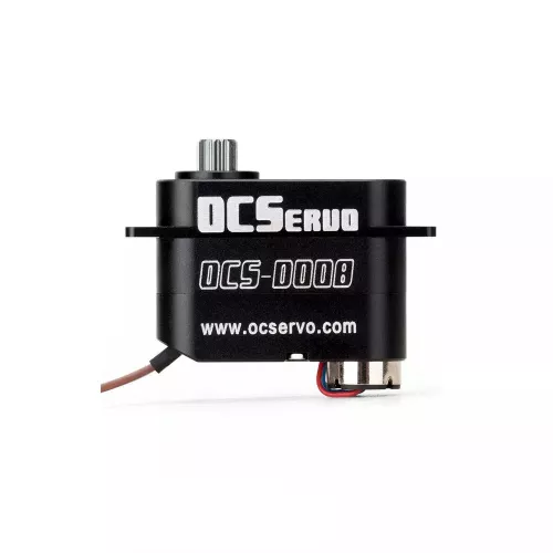 OCServo OCS-D008 — Серво 7.4В, 3.2кг·см, 7.7г, 0.07C/60°, Coreless, метал. редуктор, CNC корпус
