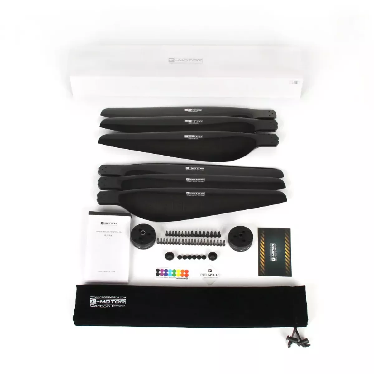 T-Motor CF 26x8.5" 3-лопастной пропеллер CW+CCW 6 лопастей карбон самофиксатор для X8 T-Motor CF 26x8.5" 3-лопастной пропеллер CW+CCW 6 лопастей карбон самофиксатор для X8