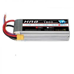 HRB 6S 22.2V LiPo аккумулятор 1800мАч 50C XT60 T Deans XT90 EC5 для FPV, авиамоделей, авто, лодок