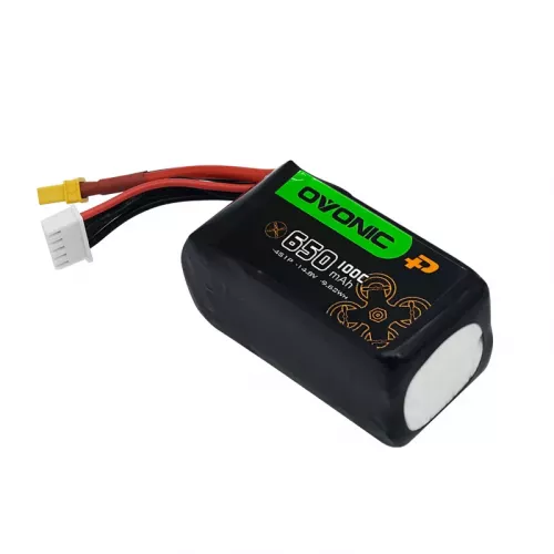 Аккумулятор Ovonic 4S 14.8V 650mAh 100C LiPo для FPV дрона с разъёмом XT30