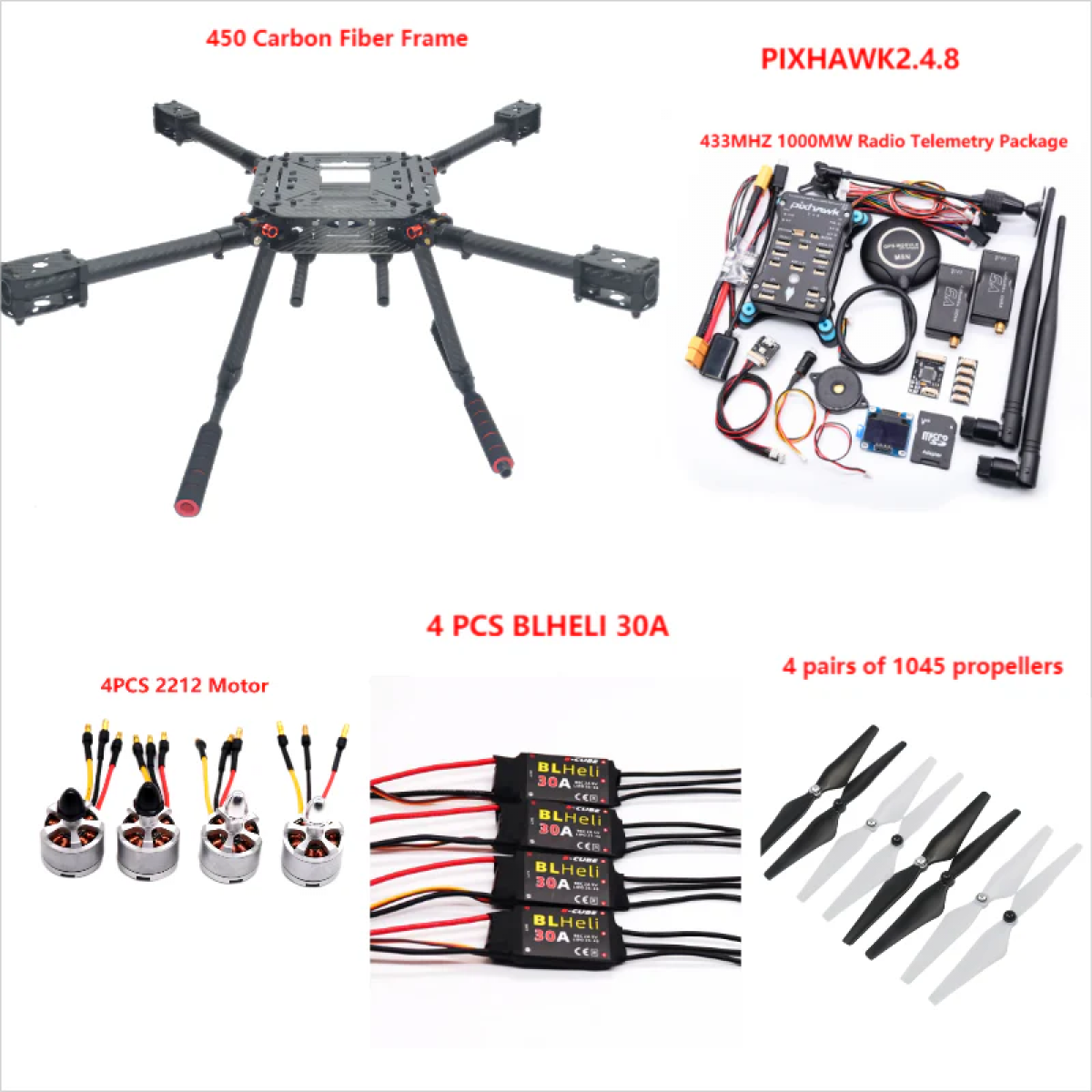 Контроллер полёта Pixhawk PX4 PIX 2.4.8 32-бит с 4G SD, PPM, I2C, автопилот для квадрокоптера Контроллер полёта Pixhawk PX4 PIX 2.4.8 32-бит с 4G SD, PPM, I2C, автопилот для квадрокоптера