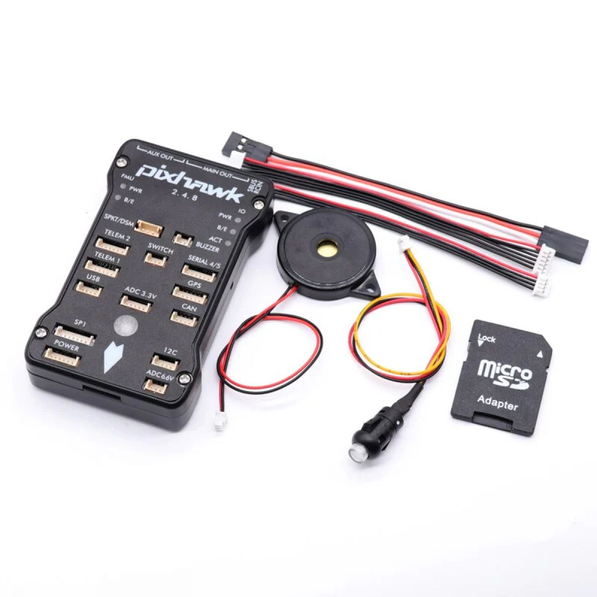 Контроллер полёта Pixhawk PX4 PIX 2.4.8 32-бит с 4G SD, PPM, I2C, автопилот для квадрокоптера Контроллер полёта Pixhawk PX4 PIX 2.4.8 32-бит с 4G SD, PPM, I2C, автопилот для квадрокоптера