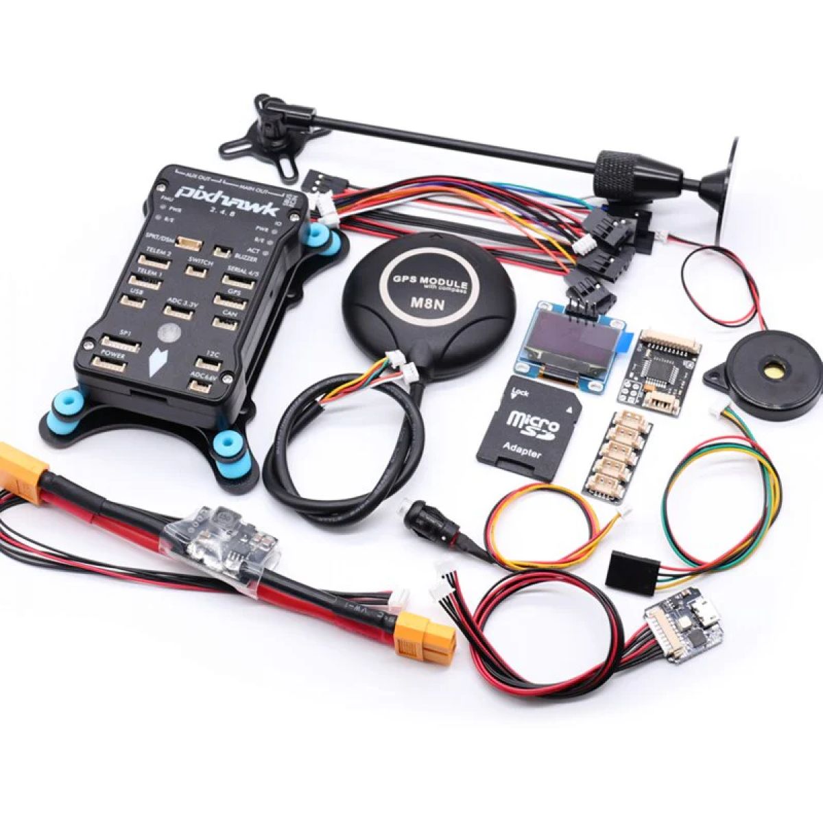 Контроллер полёта Pixhawk PX4 PIX 2.4.8 32-бит с 4G SD, PPM, I2C, автопилот для квадрокоптера Контроллер полёта Pixhawk PX4 PIX 2.4.8 32-бит с 4G SD, PPM, I2C, автопилот для квадрокоптера